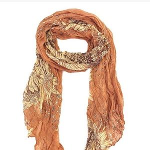 Multi Color Orange/Brown Scarf